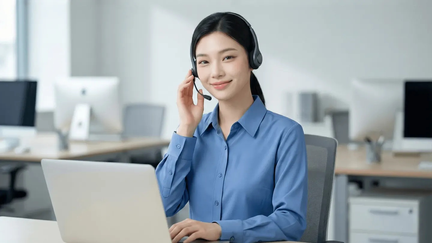 페이레터 소액결제 상담 문의를 정리하는 상담원 모습